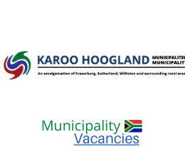 x1 Openings of Karoo Hoogland Municipality Vacancies 2024, Get for Government Jobs with Grade 12