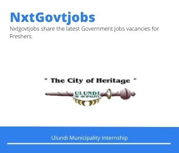 Ulundi Municipality Internships @ulundi.gov.za