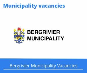 x1 Openings of Bergrivier Municipality Vacancies 2024, Get for Government Jobs with One (1) years’ experience