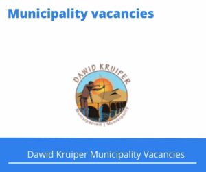 x1 Openings of Dawid Kruiper Municipality Vacancies 2024, Get for Government Jobs with tertiary qualification in the Building discipline