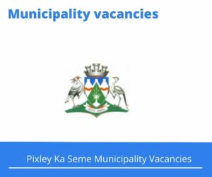 x1 Openings of Pixley Ka Seme Municipality Vacancies 2024, Get for Government Jobs with B.Com. Degree