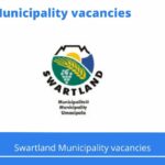 May x5 Openings in Swartland Municipality Vacancies 2024, Get Government Jobs with Matric