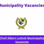 x1 Openings of Chief Albert Luthuli Municipality Vacancies 2024, Get for Government Jobs with Bachelor’s degree