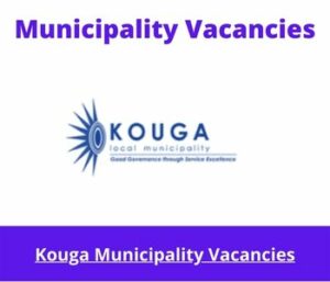 x1 Openings of Kouga Municipality Vacancies 2024, Get for Government Jobs with B Degree in Electrical