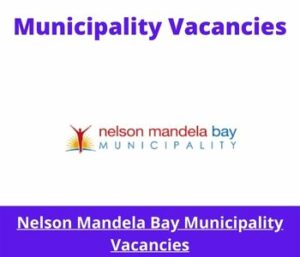 x1 Openings of Nelson Mandela Bay Municipality Vacancies 2024, Get for Government Jobs with Computer literacy