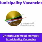 x1 Openings of Dr Ruth Segomotsi Mompati Municipality Vacancies 2024, Get for Government Jobs with Bachelor’s Degree