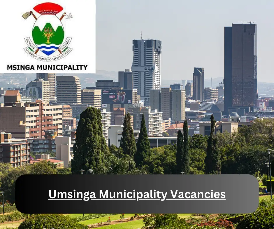 x1 uMsinga Municipality Vacancies 2024 @www.umsinga.gov.za Career Opportunities