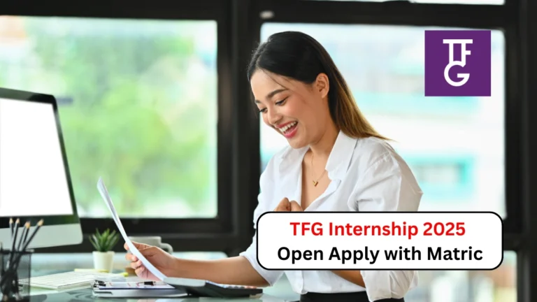 TFG Internship 2025 Open Apply with Matric